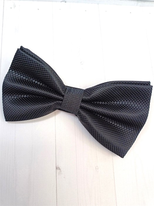 Галстук бабочка в ромбик, черный 522-11