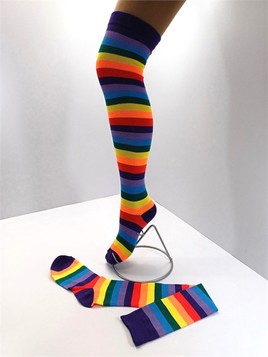 Гольфы с пяткой Радуга 704-1