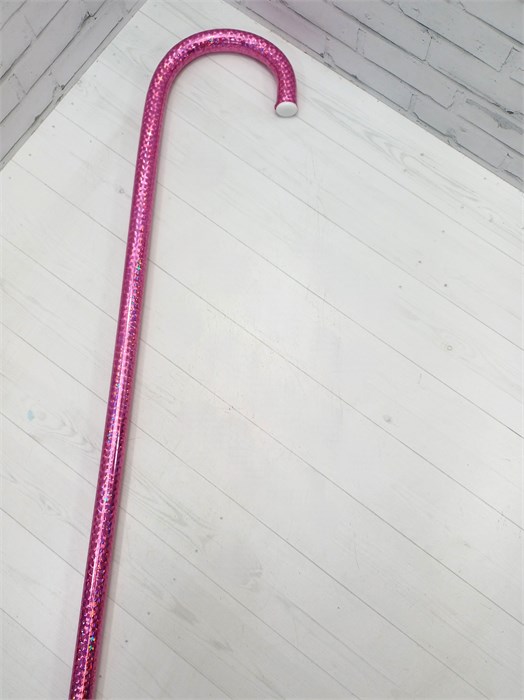 Трость для танцев и выступлений, розовый перламутр 95 см 611-7-95-18