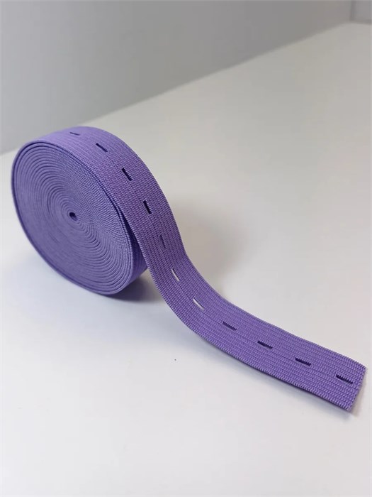 Резинка перфорированная, цвет 17.фиолетовая, 1 метр 777-1-9