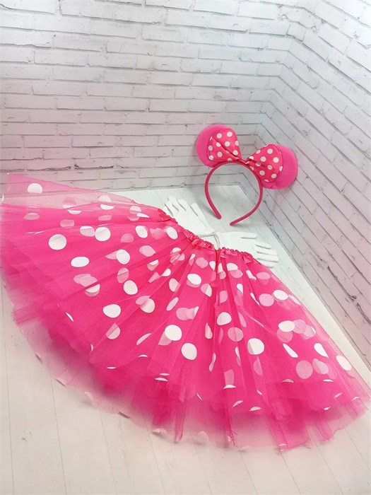 Карнавальный костюм Минни Маус малиновый 5 115-4-81