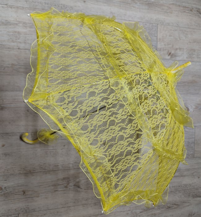 Зонт кружевной, желтый, 75 см - фото 5486