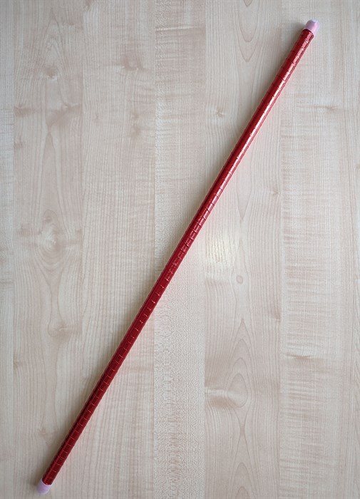Прямая трость для танцев без крюка, 80 см красная - фото 6030