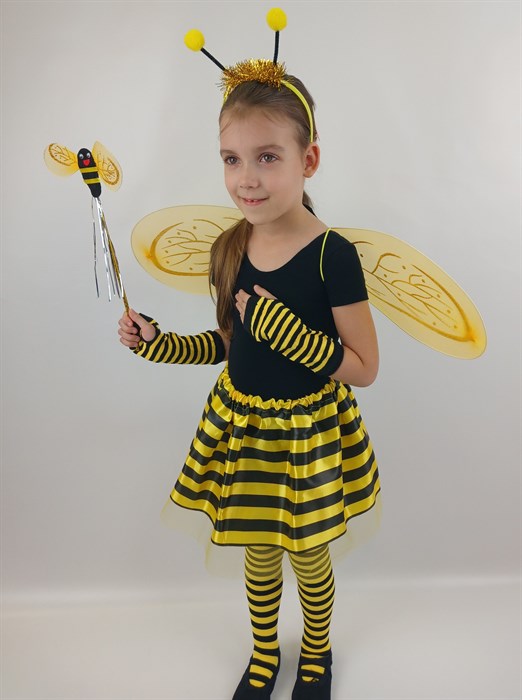 Карнавальный костюм Пчелка с гольфами и митенками - фото 6953