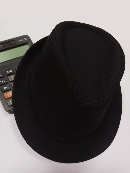 Шляпа классическая черная, размер 58 - фото 9520