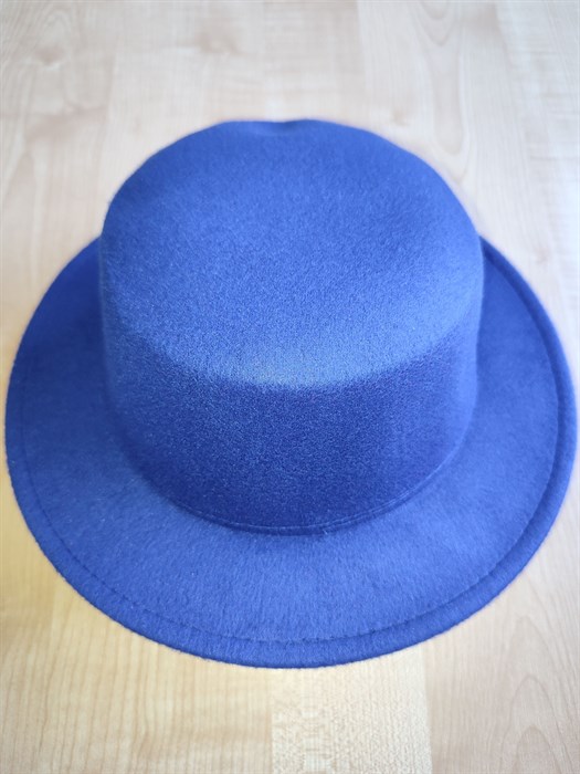 Шляпа Канотье, синяя 54 - фото 9538
