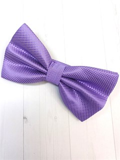 Галстук бабочка в ромбик, сиреневый 522-02