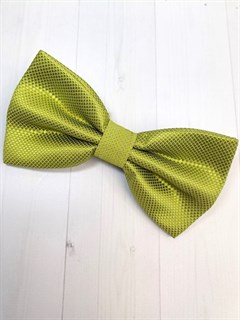 Галстук бабочка в ромбик, зеленый 522-10
