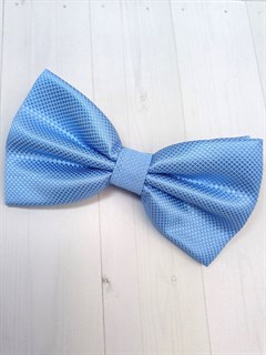 Галстук бабочка в ромбик, голубой 522-12