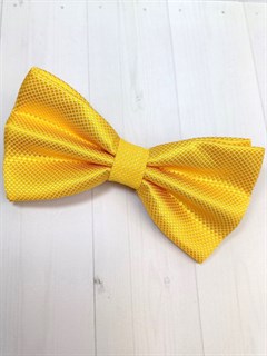 Галстук бабочка в ромбик, желтый 522-17