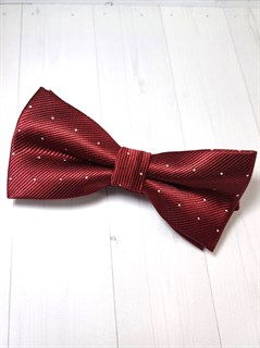 Галстук бабочка с серебристыми точками, черный графит 522-24