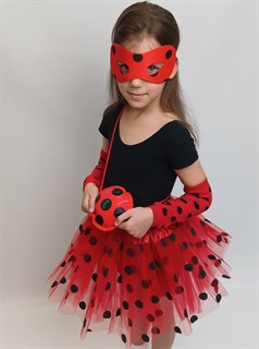 Карнавальный костюм Леди Божья коровка, размер 90-122 115-11