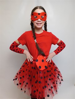 Карнавальный костюм Леди Божья коровка, размер 128-152 115-15