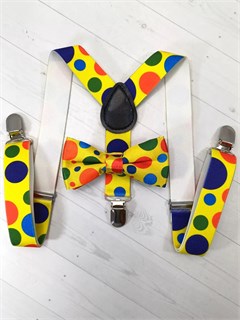 Детские подтяжки с бабочкой 