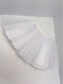 Юбка с подкладом 30 см, белая 922-1