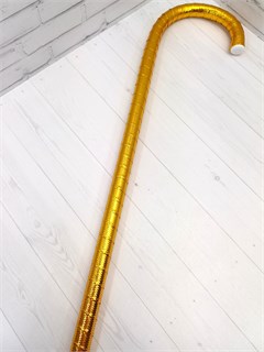 Трость детская для танцев до 12 лет, золотистая, 85 см 611-2-85
