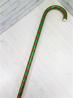 Трость новогодняя, красный с зеленым, 75 см 612-5-75