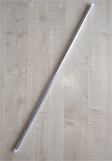 Прямая трость для танцев, 90 см серебристая 615-1