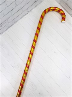 Трость новогодняя, красный с желтым, 95 см 612-12-95