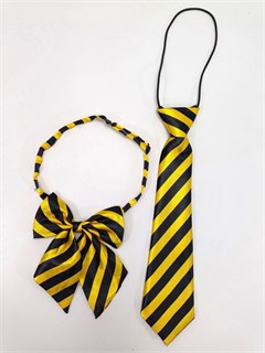 Комплект галстуков, желтые и черные полоски 536-18