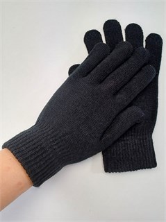 Перчатки трикотажные взрослые, черные 280-10