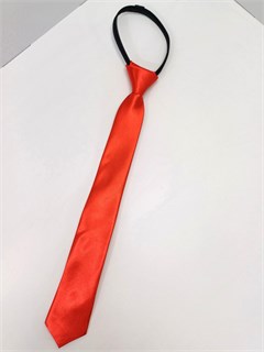 Галстук атласный однотонный 37 см, красный 507-7
