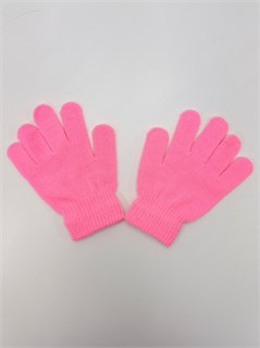 Перчатки детские трикотажные на 4-10 лет, розовые 290-8