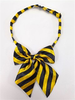 Галстук-бант желтые и черные полоски 536-10