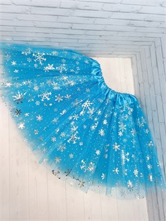 Юбка Снежинки, голубая 28 см 876-04