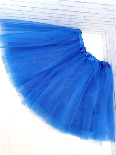 Юбка фатиновая с подкладом 40 см, синяя 717-ф-11-40