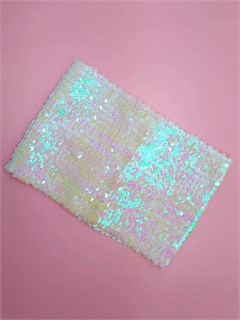 Топ узкий с пайетками, белый 856-Т26