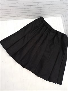 Юбка школьная зимняя, черная 179-17