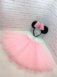 Карнавальный костюм Минни Маус светло-розовый 4 115-4-74