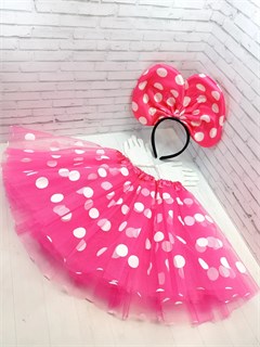 Карнавальный костюм Минни Маус малиновый 2 115-4-77