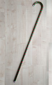 Трость новогодняя, красный с зеленым, 95 см