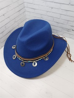 Шляпа с ободком Сапфиры, синяя 57