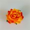 Заколка для волос брошь Роза крупная, оранжевая - фото 10228