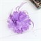 Цветок на заколке с бусинками, фиолетовый - фото 10311