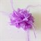 Цветок на заколке с бусинками, фиолетовый - фото 10312