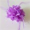 Цветок на заколке с бусинками, фиолетовый - фото 10313