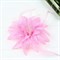 Цветок на заколке с белыми крапинками, светло-розовый - фото 10338