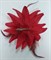 Цветок на заколке с белыми крапинками, красный - фото 10341