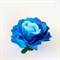 Заколка для волос, брошь Роза крупная, сине-голубая - фото 10383