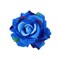 Заколка для волос, брошь Роза крупная, сине-голубая - фото 10387