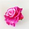 Заколка для волос брошь Роза крупная, глубокий пурпурно-розовый - фото 10395