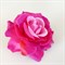 Заколка для волос брошь Роза крупная, глубокий пурпурно-розовый - фото 10396