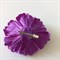 Заколка - брошь цветок Пион, диаметр 11 см,фиолетовый - фото 10473