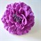 Заколка - брошь цветок Пион, диаметр 11 см,фиолетовый - фото 10474