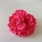 Заколка - брошь цветок Пион, диаметр 11 см, малиновый - фото 10476