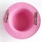 Шляпка на заколках основа для творчества, розовая - фото 10543